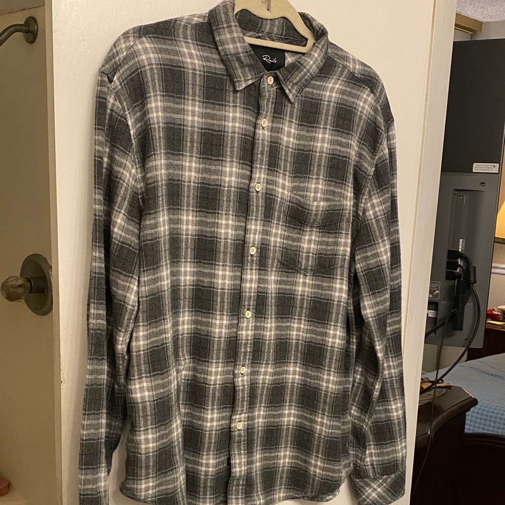 Rails cotton shirt, charcoal color